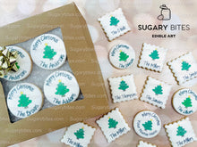 Load image into Gallery viewer, Edible Photo Cookie, Set of 12 Personalized Last Name or Name Edible Cookies, Customizable Printed Cookies, Highly Detailed Edible Image!
