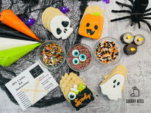 Load image into Gallery viewer, Halloween Cookie Decorating Kit, DIY Cookie Kit, (Large Cookies) ***INCLUDES 24 ITEMS*** With 4 Icing Bags &amp; 3 Deluxe Sprinkle!!
