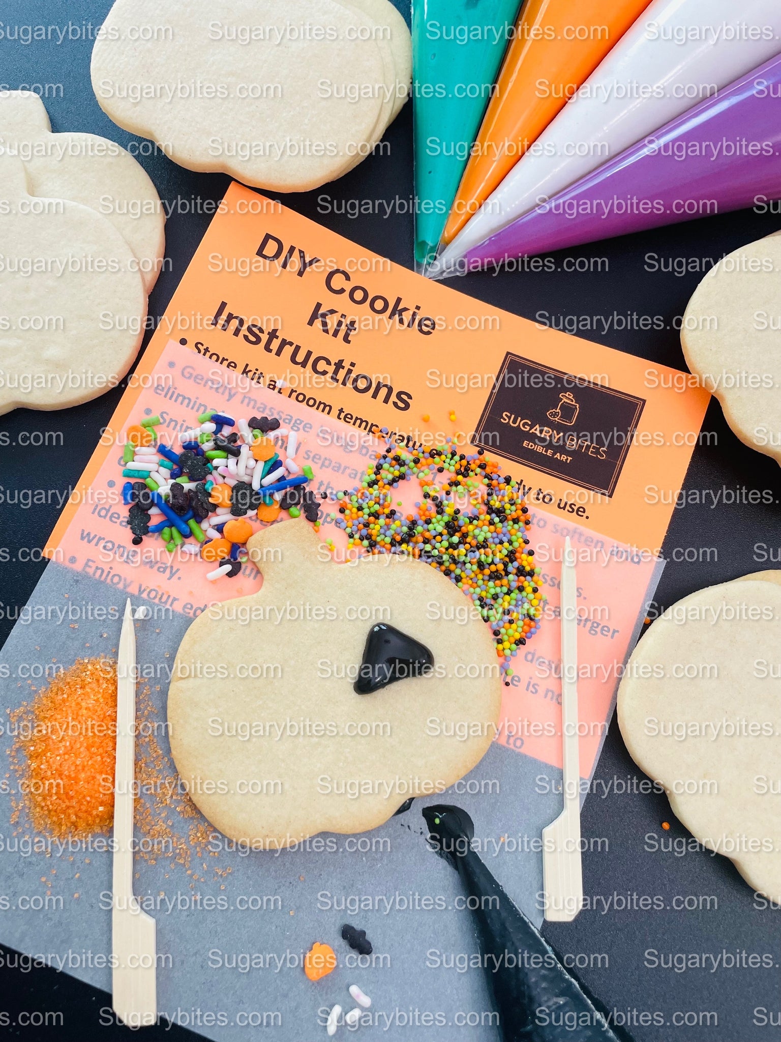 53Pcs Halloween Christmas Cookie Decorating Supplies Set Disposable Piping  Bags Cookie Scriber Pastry Clips Royal Icing