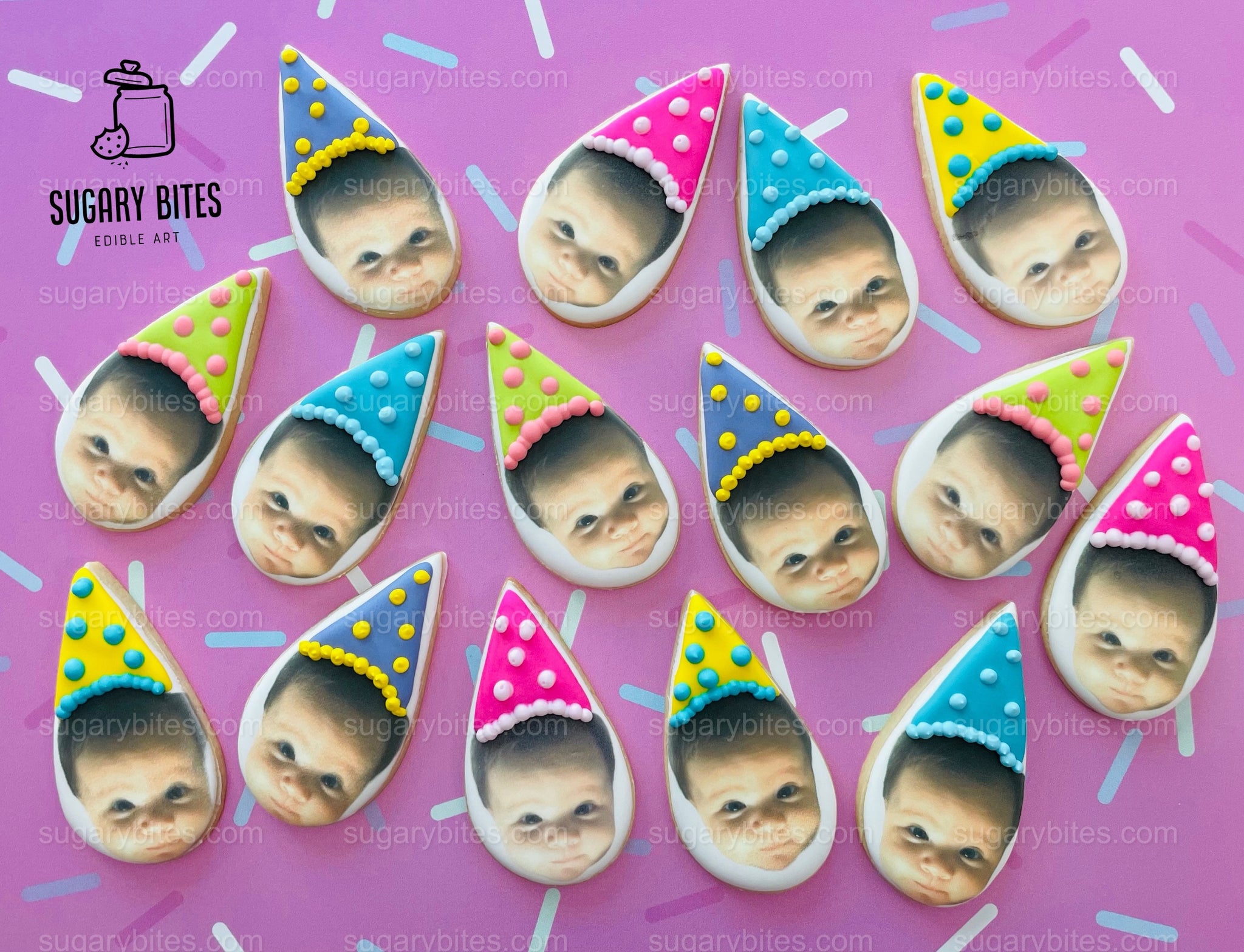 Custom Portrait Face Cookies ONE DOZEN, Custom Cookies, Face Cookies, Party Favor Cookies | California Residents 2024 ONLY