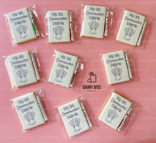 Load image into Gallery viewer, 1st Communion Color me Cookies, Set of 12 Coloring Cookies with 12 Edible Markers, ** We can create/personalize any design of your choice **
