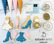 Load image into Gallery viewer, Bridal Shower Cookie Decorating kit, Wedding Cookie Kit *INCLUDES 24 ITEMS* Cookie DIY Kit, Wedding Favors!
