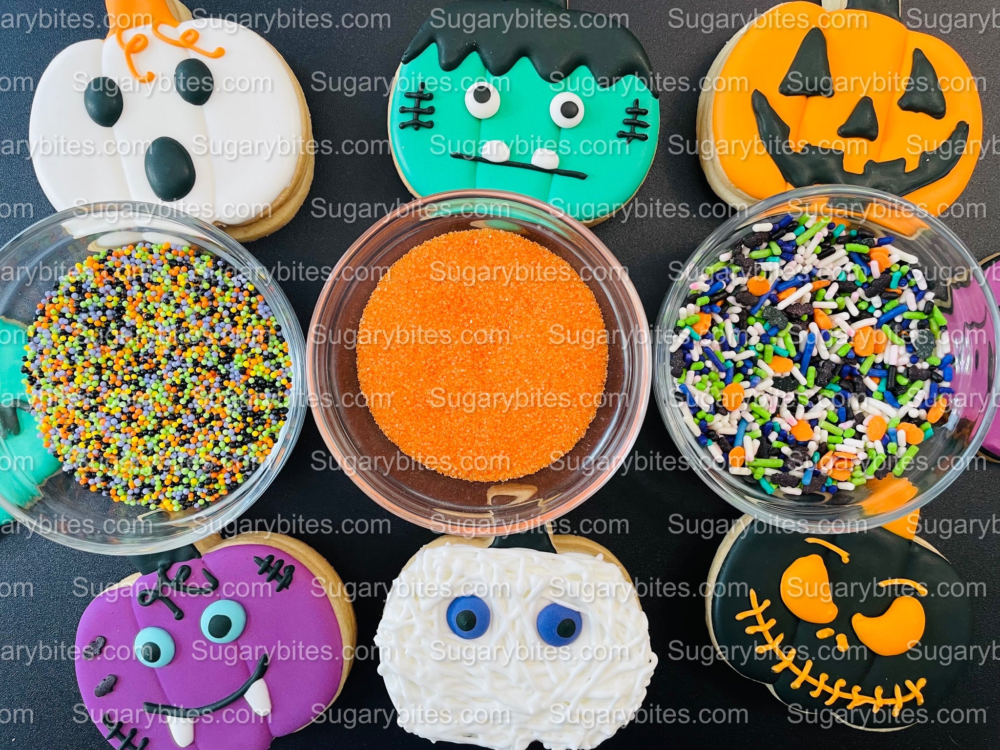 Halloween Cookie Decorating Kit, DIY Cookie Kit, (Large Cookies) ***IN –  Sugary Bites