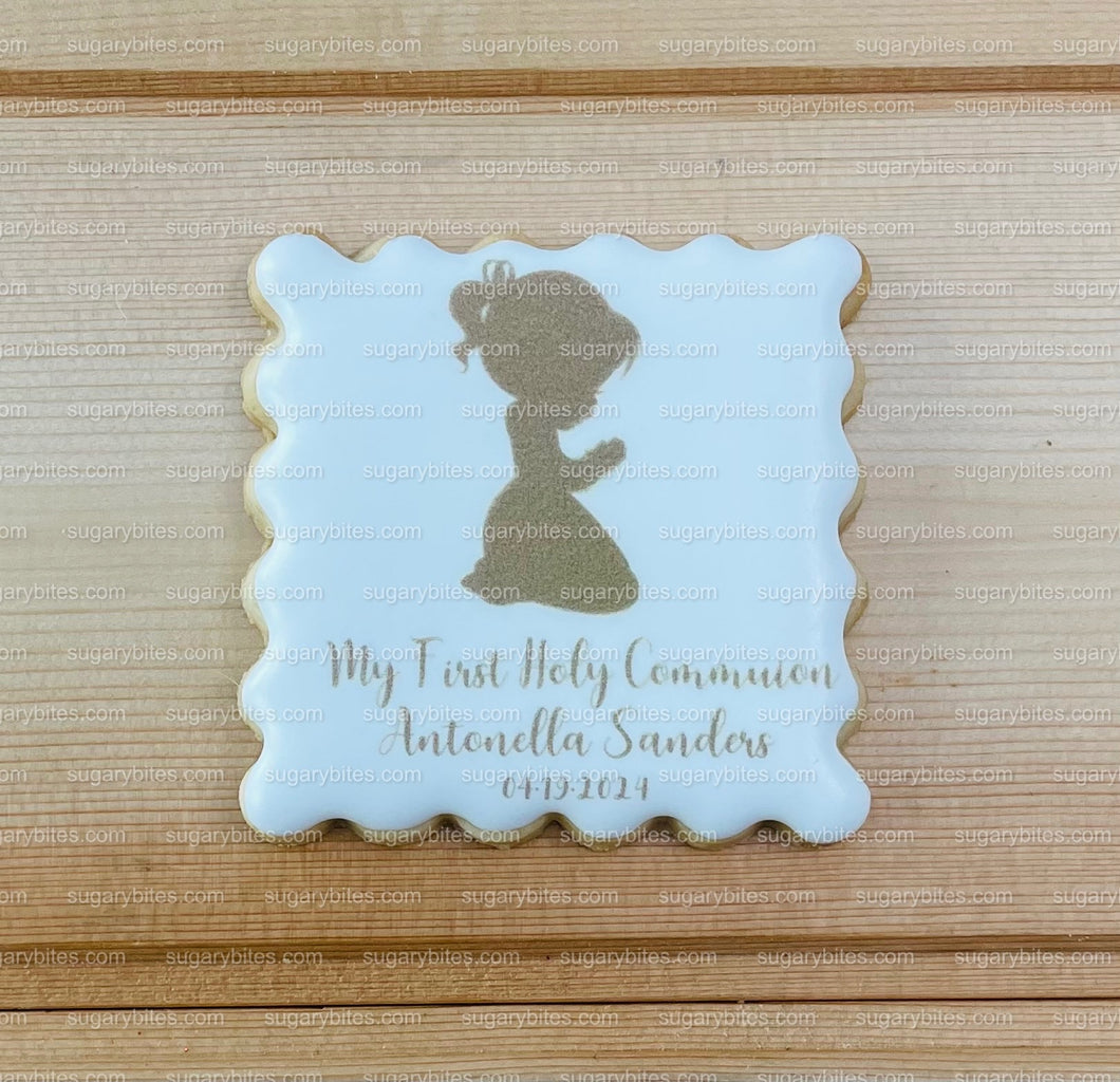 Baptism, Christening, Communion Cookies, First Communion, Custom First Communion, Communion Cookies (12 Decorated Cookies)