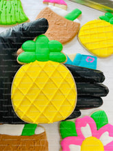 Load image into Gallery viewer, Luau Cookies, Hawaiian Cookies, Tropical Cookies, Includes 12 Large Decorated Cookies!
