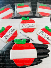 Load image into Gallery viewer, Back to School Cookies | Teacher Appreciation Cookies | Apple cookies | Graduation Cookies | School Cookies … includes a EDIBLE MARKER!
