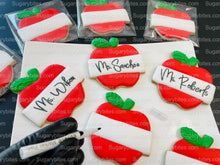 Load image into Gallery viewer, Back to School Cookies | Teacher Appreciation Cookies | Apple cookies | Graduation Cookies | School Cookies … includes a EDIBLE MARKER!
