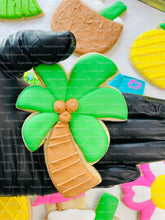 Load image into Gallery viewer, Luau Cookies, Hawaiian Cookies, Tropical Cookies, Includes 12 Large Decorated Cookies!
