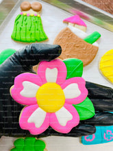 Load image into Gallery viewer, Luau Cookies, Hawaiian Cookies, Tropical Cookies, Includes 12 Large Decorated Cookies!
