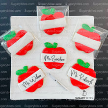 Load image into Gallery viewer, Back to School Cookies | Teacher Appreciation Cookies | Apple cookies | Graduation Cookies | School Cookies … includes a EDIBLE MARKER!
