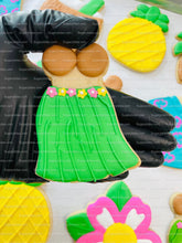 Load image into Gallery viewer, Luau Cookies, Hawaiian Cookies, Tropical Cookies, Includes 12 Large Decorated Cookies!
