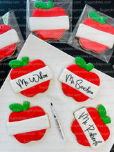 Load image into Gallery viewer, Back to School Cookies | Teacher Appreciation Cookies | Apple cookies | Graduation Cookies | School Cookies … includes a EDIBLE MARKER!
